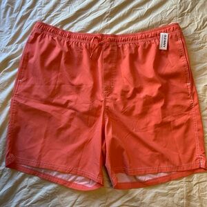 Old Navy Coral-Red Swim Shorts